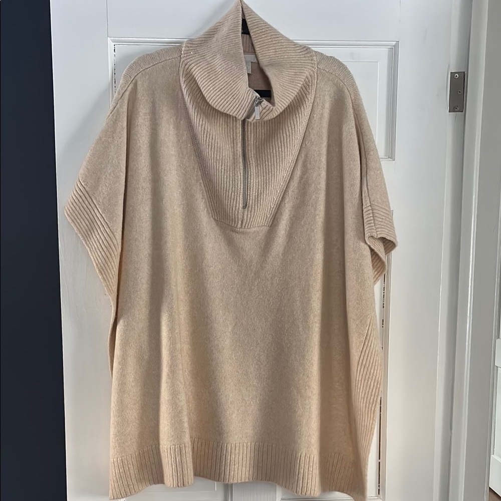 Cozy Tan Knit Poncho H&M XXL